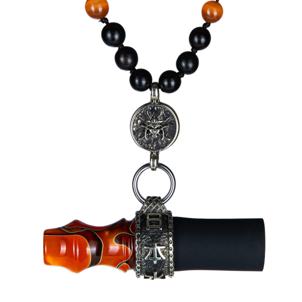 Personal Mouthpiece - Samurai Beads (Orange)