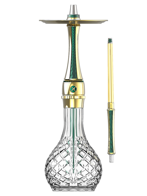 Hookah Maxx - Royal Version 2 (Emerald Gold) Hookah Maxx - Royal Version 2 (Emerald Gold)