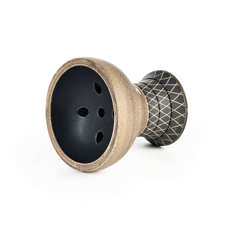 Shisha Bowl / Head Alpha Hookah - Turk Design (Black Matte) Shisha Bowl / Head Alpha Hookah - Turk Design (Black Matte)