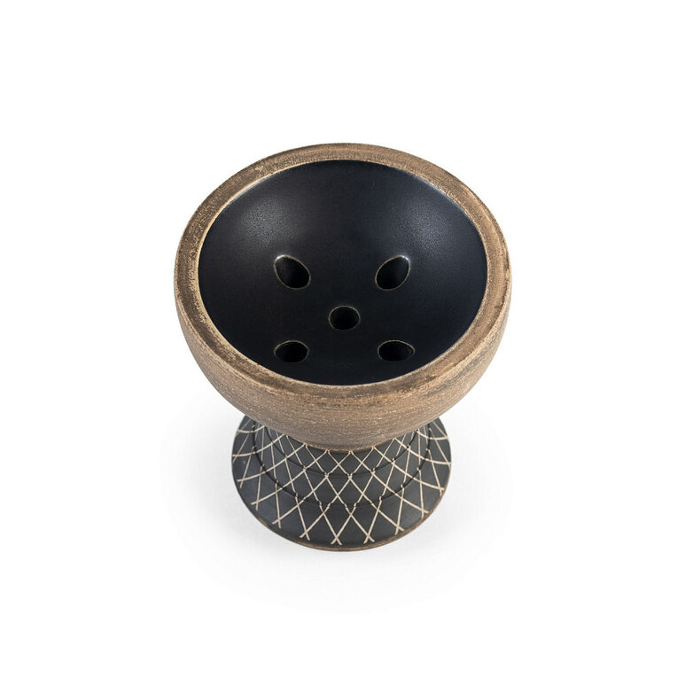 Shisha Bowl / Head Alpha Hookah - Turk Design (Black Matte) Shisha Bowl / Head Alpha Hookah - Turk Design (Black Matte)