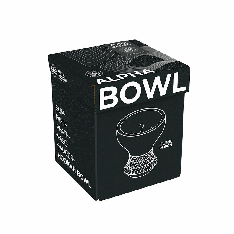Shisha Bowl / Head Alpha Hookah - Turk Design (Black Matte) Shisha Bowl / Head Alpha Hookah - Turk Design (Black Matte)