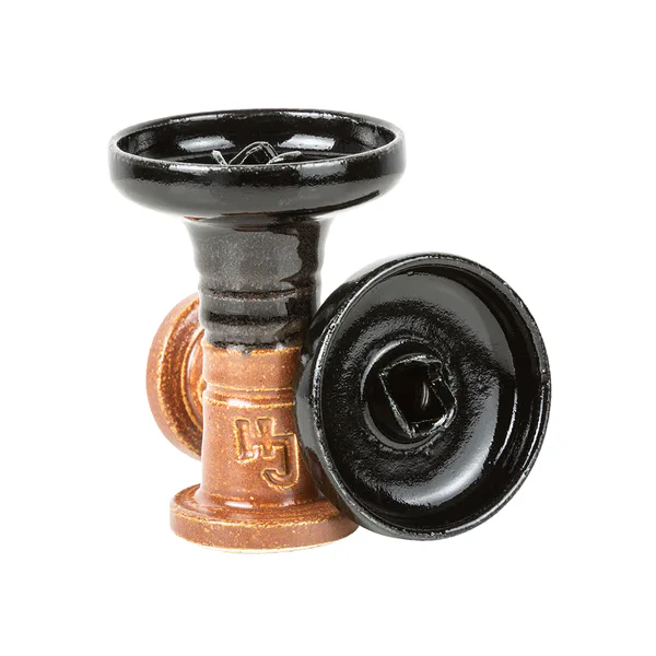 Bowl / Head HookahJohn - Shtrimony Dark Sand (Brown bottom & Black top) Bowl / Head HookahJohn - Shtrimony Dark Sand (Brown bottom & Black top)
