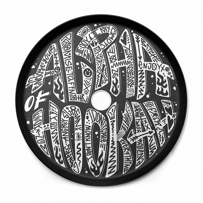 Shisha designer saucer flat Alpha Hookah Shisha designer saucer flat Alpha Hookah