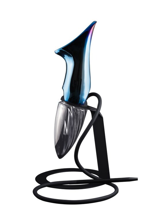 Hookah Anima BLUE, Black table stand Hookah Anima BLUE, Black table stand