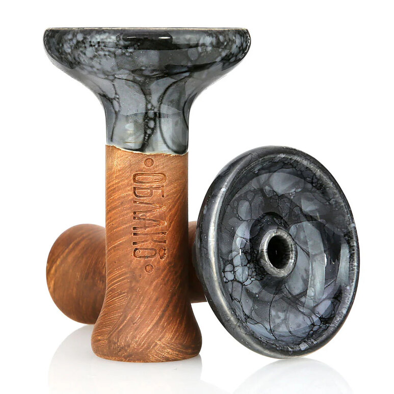 Bowl Oblako - Glaze Phunnel M (Gray & Black Marble) Bowl Oblako - Glaze Phunnel M (Gray & Black Marble)