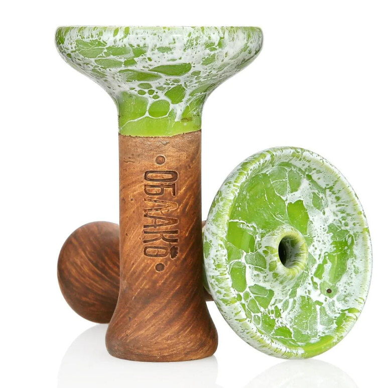 Bowl Oblako - Glaze Phunnel M (Green & White Marble) Bowl Oblako - Glaze Phunnel M (Green & White Marble)