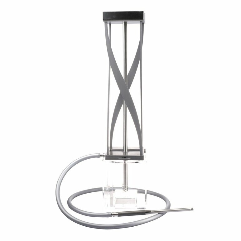 Hookah Hoob - Futurist Flex (Gray / SS components / Transparent Flask) Hookah Hoob - Futurist Flex (Gray / SS components / Transparent Flask)