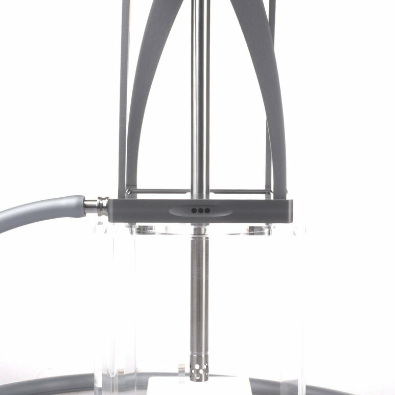 Hookah Hoob - Futurist Flex (Gray / SS components / Transparent Flask) Hookah Hoob - Futurist Flex (Gray / SS components / Transparent Flask)