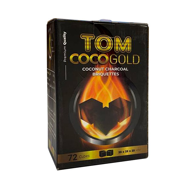 Coconut Charcoal Tom Coco Gold 25mm - 1kg Coconut Charcoal Tom Coco Gold 25mm - 1kg