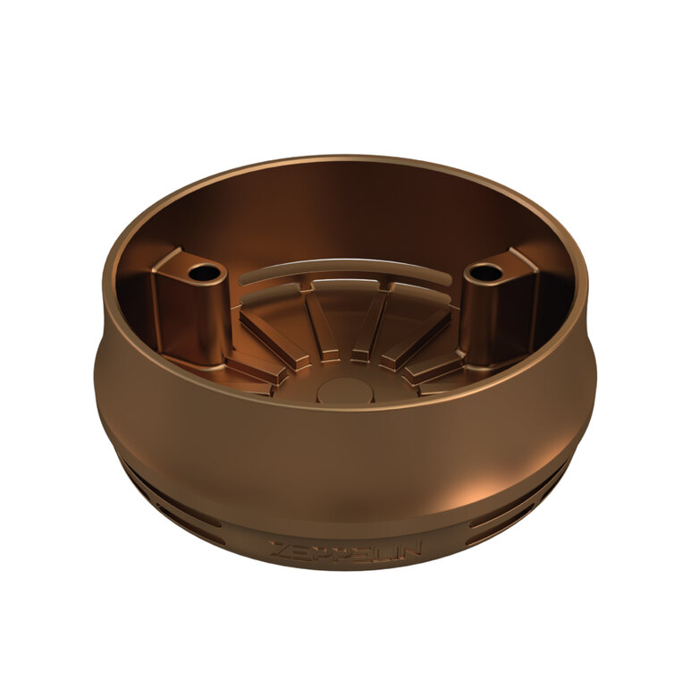 Shisha Heat Management System Zeppelin Titanium Bronze Matte Shisha Heat Management System Zeppelin Titanium Bronze Matte