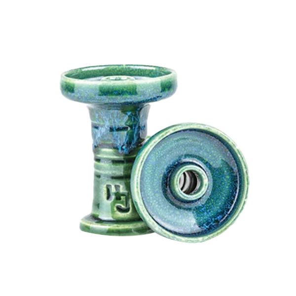 Bowl / Head HookahJohn - Harmony Bee-Green (Green & Blue) Bowl / Head HookahJohn - Harmony Bee-Green (Green & Blue)