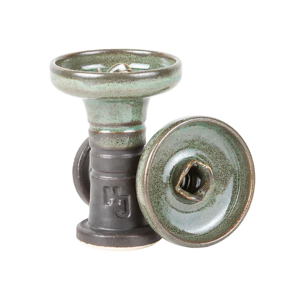 Bowl / Head HookahJohn - Shtrimony Pe-Stache (Dark Gray & Dark Green) Bowl / Head HookahJohn - Shtrimony Pe-Stache (Dark Gray & Dark Green)