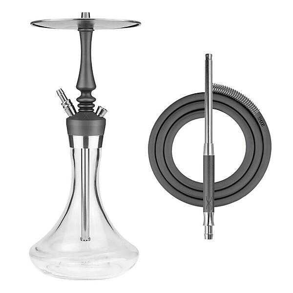 Hookah Hoob - Mars Mini Pro (Gray / SS components / with Flask) Hookah Hoob - Mars Mini Pro (Gray / SS components / with Flask)