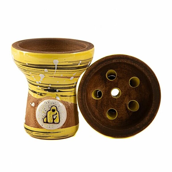 Shisha Bowl / Head Kong Turkish Boy Space Yellow Shisha Bowl / Head Kong Turkish Boy Space Yellow