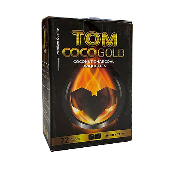 Coconut Charcoal Tom Coco Gold 25mm - 1kg Coconut Charcoal Tom Coco Gold 25mm - 1kg