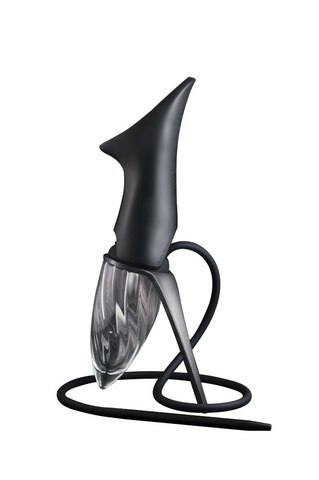 Hookah Anima CRYSTAL BLACK, Black table stand