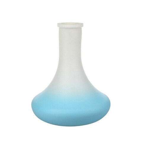 Shisha Flask Goose High Quality White-Blue Matte