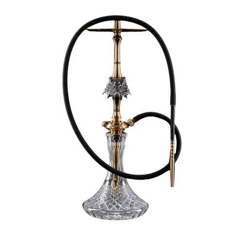 Russian Hookah Maklaud Dragon Gold (with a crystal flask)