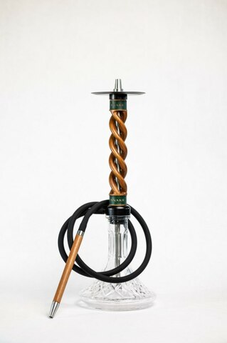 Hookah Snake Shisha Triple Spiral Merbau