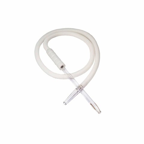 Shisha Hose / Pipe Disposable Glass with Foam - White