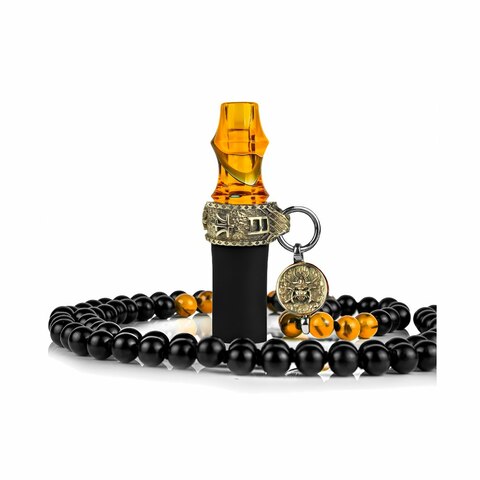 Shisha Personal Mouthpiece - Samurai Beads (Yellow)