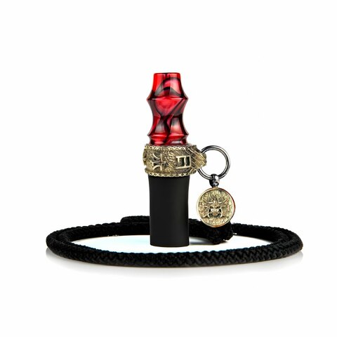 Shisha Personal Mouthpiece - Samurai Cord (Red)