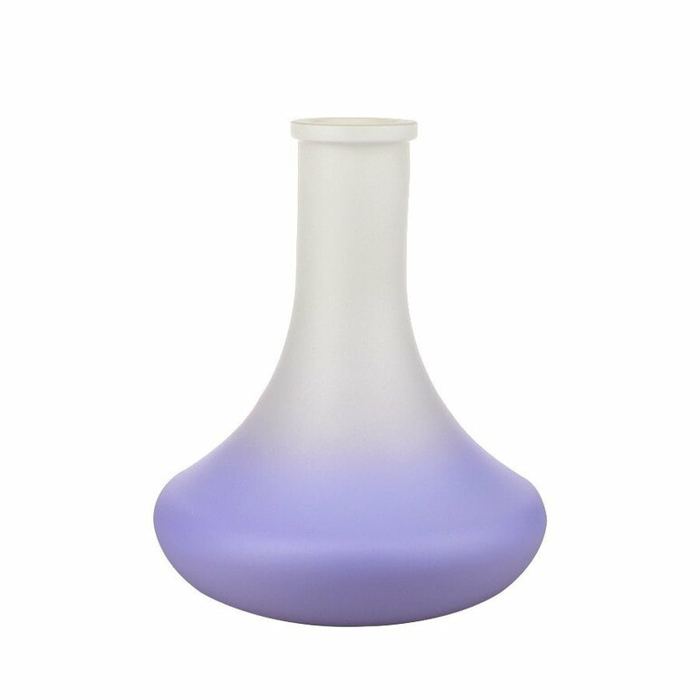 Shisha Flask Goose High Quality White Matte, Lilac Gloss