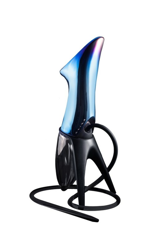 Hookah Anima BLUE, Black table stand 2