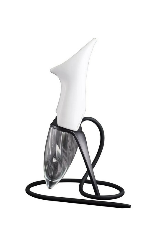 Hookah Anima WHITE, Black table stand