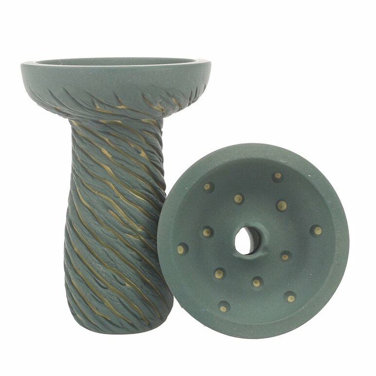 Shisha Bowl / Head Kong Phunnel Lava Deep Green