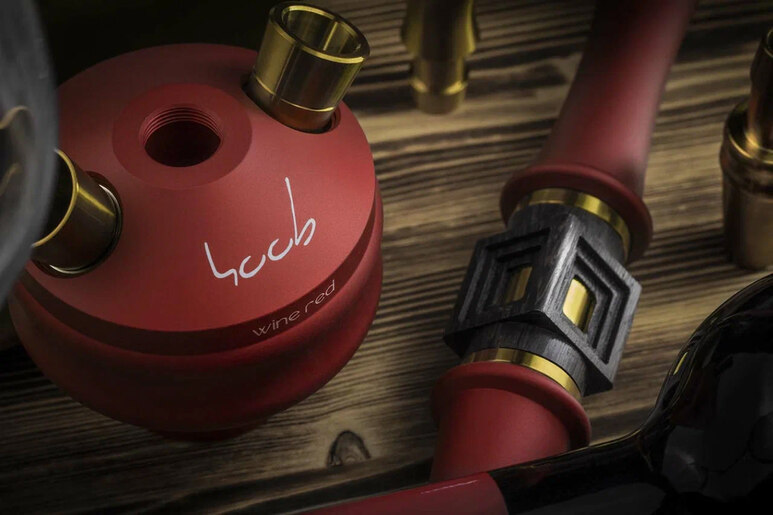 Hookah Hoob - Mars Pro (Red / Gold components / with Flask) 2