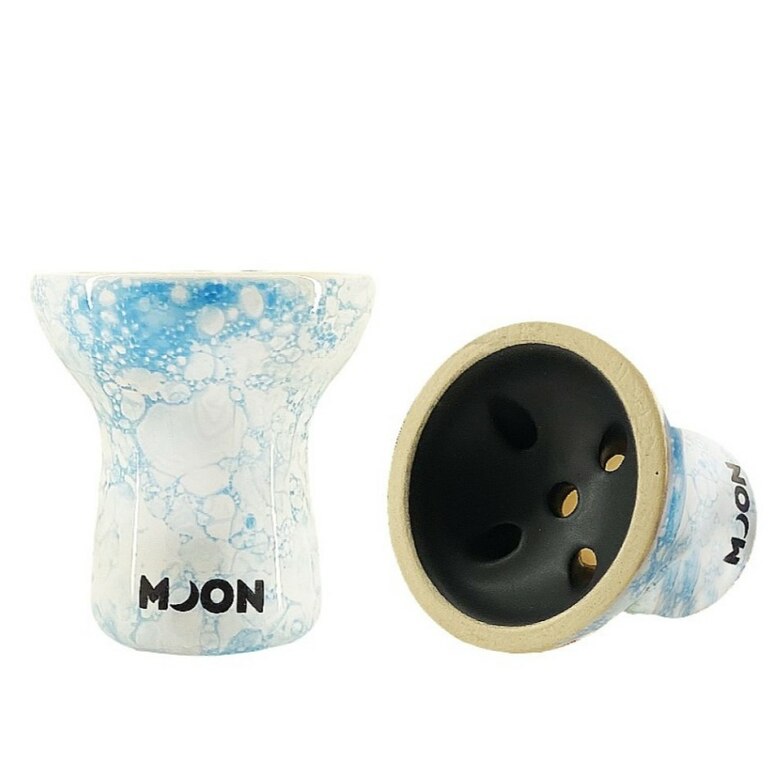 Shisha Bowl / Head Moon Turkish White 2.0 (Blue)