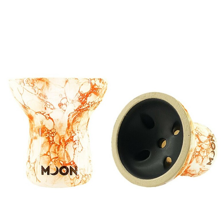 Shisha Bowl / Head Moon Turkish White 2.0 (Orange)