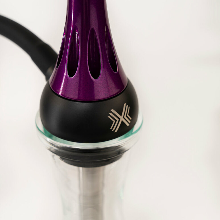 Russian Hookah Set - Alpha Hookah Model X Purple 3