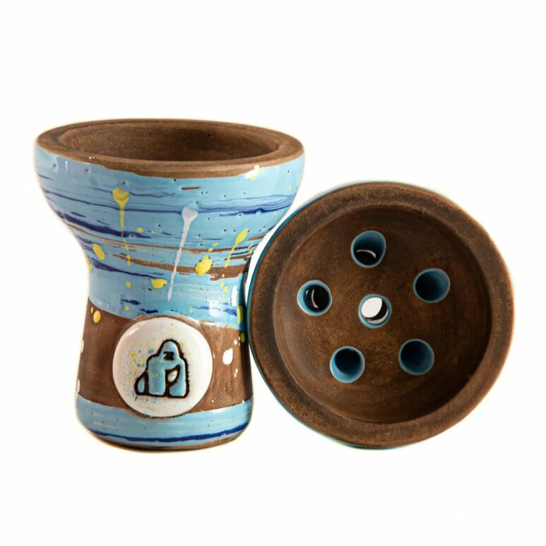 Shisha Bowl / Head Kong Turkish Boy Space Van Gogh Blue