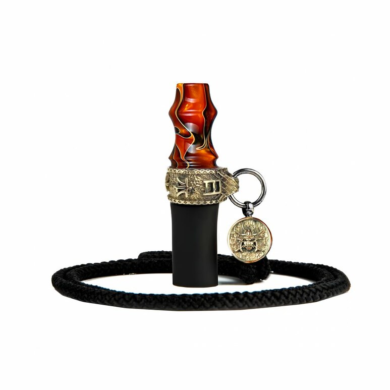 Shisha Personal Mouthpiece - Samurai Cord (Orange)