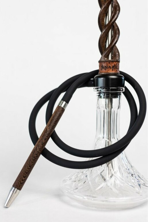 Hookah Snake Shisha Triple Spiral Wenge 3