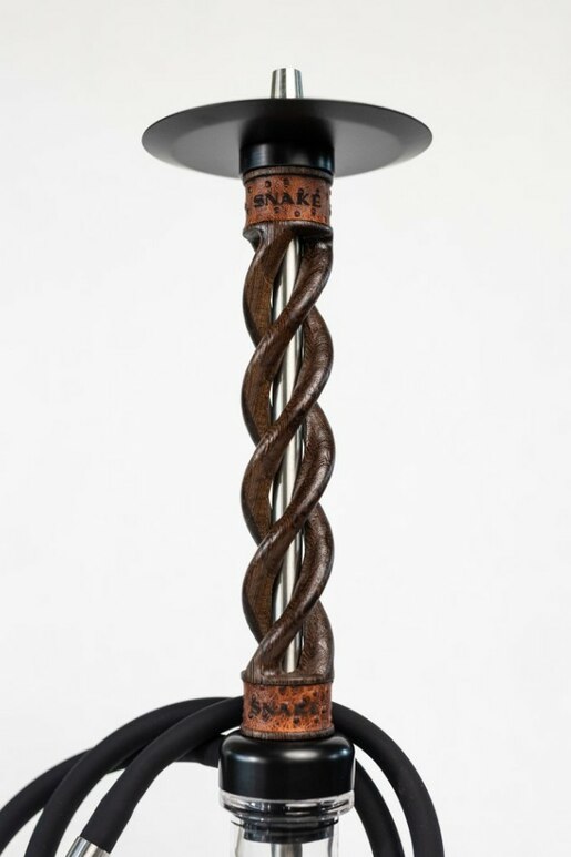 Hookah Snake Shisha Triple Spiral Wenge 2