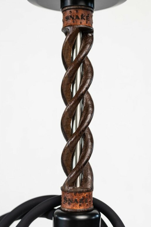 Hookah Snake Shisha Triple Spiral Wenge 4