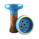 Shisha Bowl / Head Oblako Black Glaze Top (Light Blue with Dots)