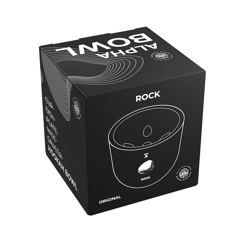 Bowl / Head Alpha Hookah - Rock (Black)