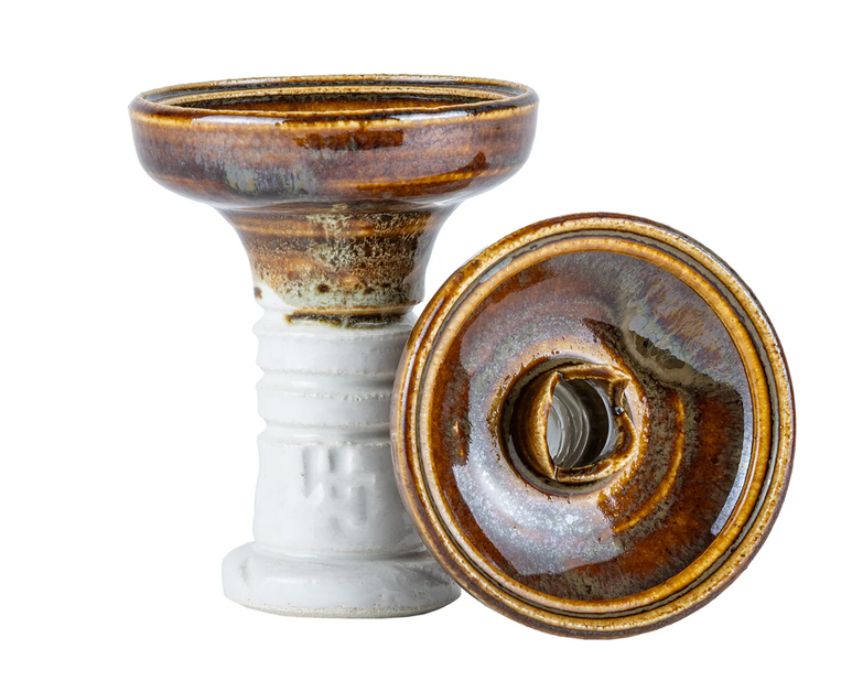 Bowl / Head HookahJohn - Ferris Pure Desert (White bottom & Brown top)