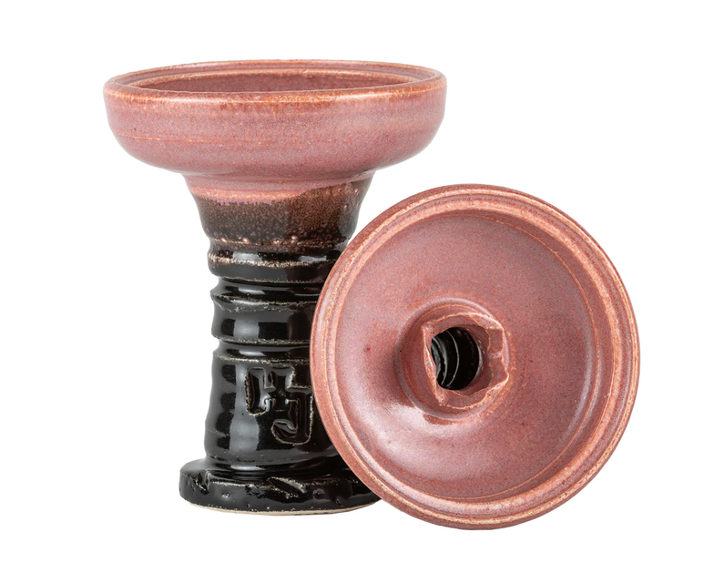 Bowl / Head HookahJohn - Ferris Obsidian Flush (Black bottom & Pink top)