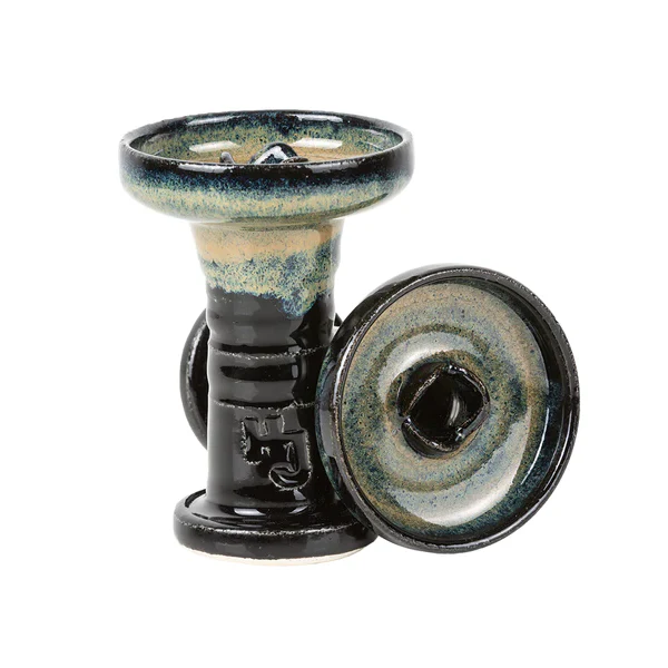 Bowl / Head HookahJohn - Shtrimony Aurora (Black & Blue & Beige)