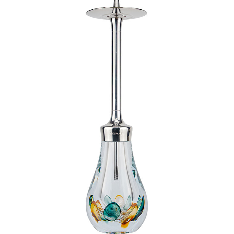 Hookah Desvall Classic 3 Stainless Steel - Bubbles Brown Green