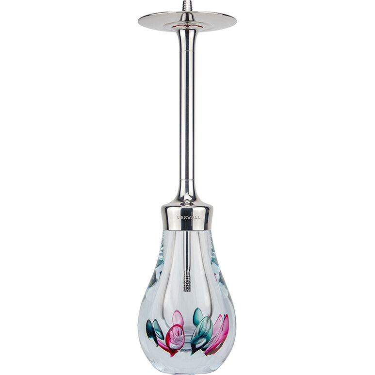 Hookah Desvall Classic 5 Titanium - Bubbles Pink Green