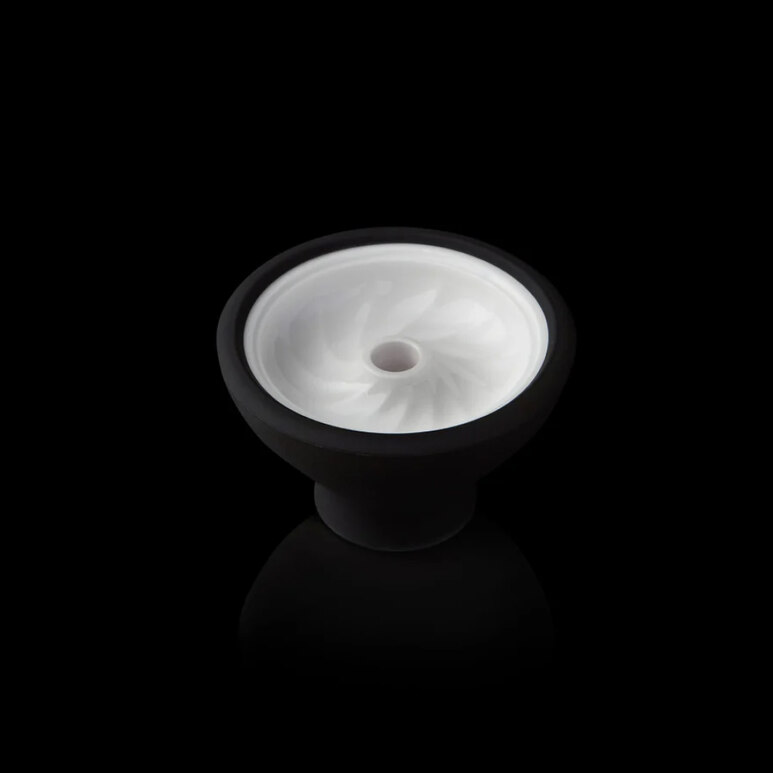Bowl / Head Kaloud - Krysalis Samsaris Lapis v.2 (Black SI, White CER) KKSLBW03