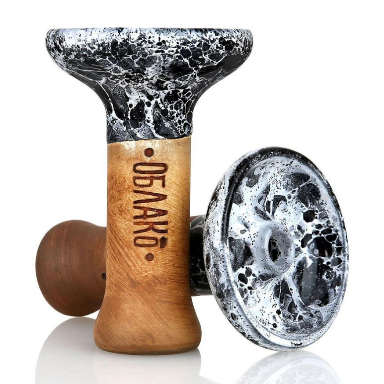 Bowl Oblako - Glaze Phunnel M (White & Black Marble)