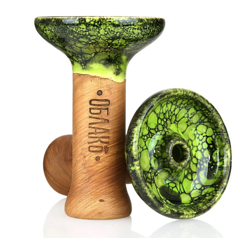 Bowl Oblako - Glaze Phunnel M (Black & Green Marble)