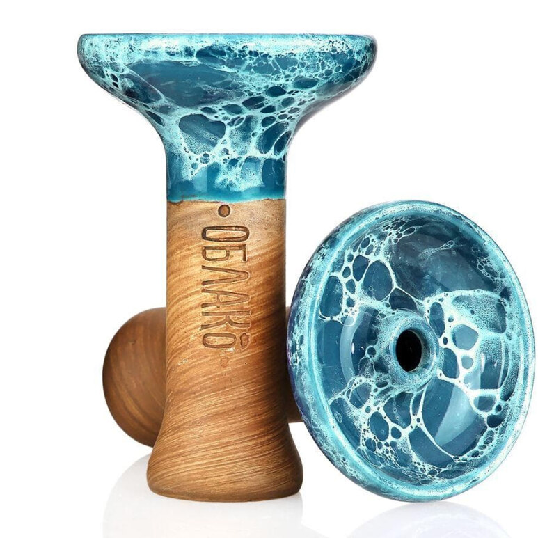 Bowl Oblako - Glaze Phunnel M (Light Blue & White Marble)